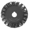 Replacement blade for rotary cutter serrations 45 mm card