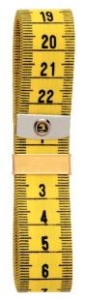 Massband Fiberglas gelb 150cm