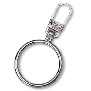 Anillo de cremallera de moda de plata