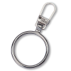 Fashion-Zipper Ring silber