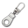 Fashion-Zipper oeillet argent