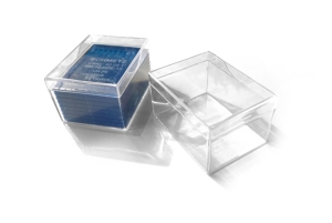 Plastic box with lid for needles and small parts