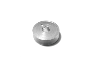 
Bobbin thread (22/6x7.4mm) nickel plated, one-piece industrial quality
