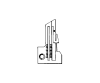 Plaque aiguille 39524 B 3/32 (V 3/32) pour machine(s) de...