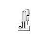 Piastra di cucitura 39524 C 5/32 (HC 5/32) per macchine...