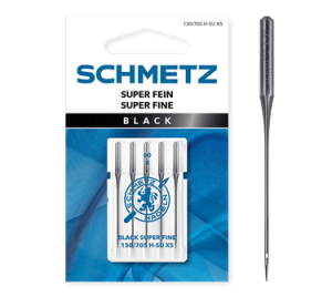 SCHMETZ Black Super Fein Aiguille 130/705 H-SU XS