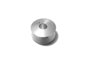 Bobbin (20.6/6x10.8mm) nickel plated, one piece industrial quality