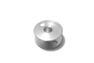 Bobbin (22/6x10.3mm) nickel plated, one piece industrial quality