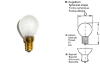 Bombilla decorativa RIVA 220-240V 25W E14 (esfera 35x58...
