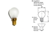 RIVA decorative light bulb 220-240V 25W E14 (ball 35x58...