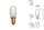 RIVA Nähmaschinen- und Industrie-Glühlampe schlagfest 220-235V 25W E14 (Röhre/Kolben 22x63 matt/frosted)