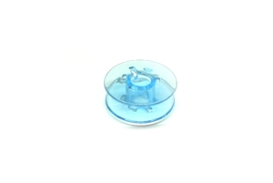Bobine de fil inférieur (21.7/6x9mm) plastique bleu