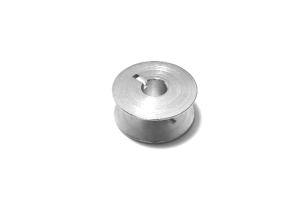 Bobbin thread (21.1/6x9.2mm) nickel plated, one-piece industrial quality