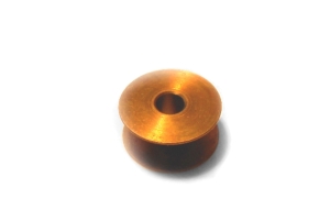 Bobbin (21.8/6x10.2mm) hardened burnished, one-piece industrial quality