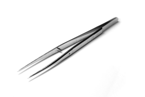 
Pointed / splinter tweezers straight 15.5cm with guide pin