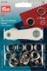 Oeillets disques argent 11 mm carte 15 pièces
