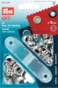 Dischi occhielli argento 8 mm carta 24 pezzi