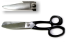 
Solid Solingen Leather and Blach Shears forged serrated...