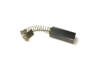 Motor carbon/carbon brush graphite/bronze with spring short, cable and bracket 6 x 9 x 22 (24) mm